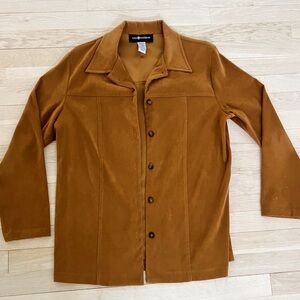 Suede button up sag harbor